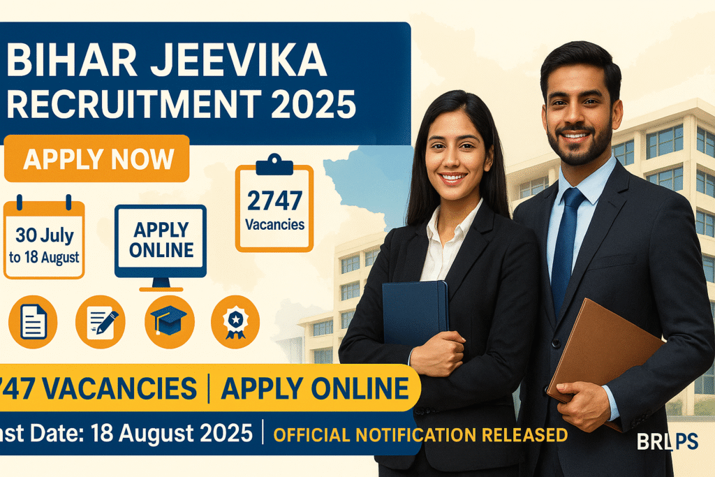 Bihar JEEVIKA Recruitment 2025