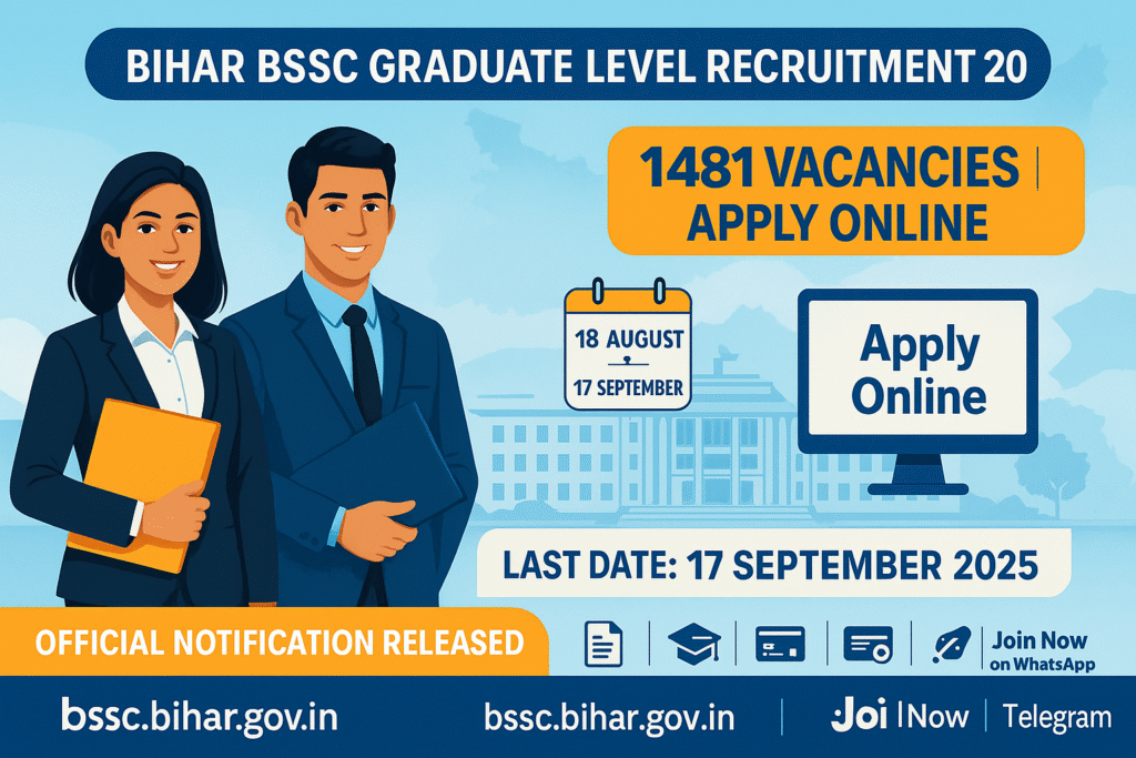 Bihar BSSC 4th Graduate Level Recruitment 2025