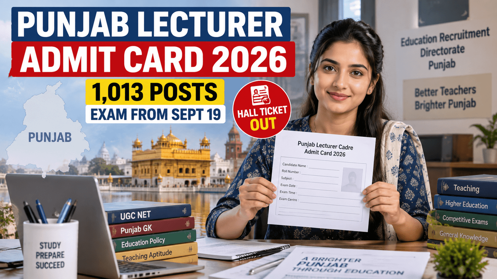 Punjab Lecturer Cadre Admit Card 2026