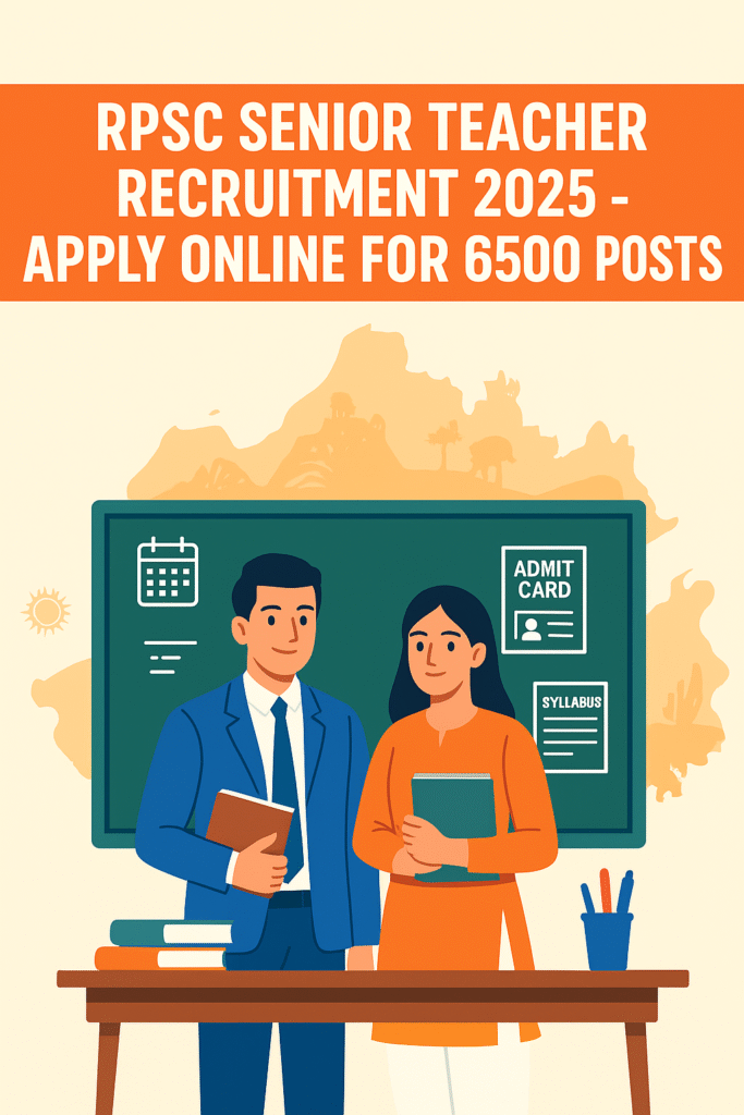 RPSC Senior Teacher Recruitment 2025