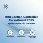 RRB Section Controller Recruitment 2025 Cover Image with Indian Railway Logo and Train, RRB Section Controller Recruitment 2025, RRB Vacancy 2025, Railway Recruitment 2025, RRB Notification, Sarkari Result, Sarkari Alert, Government Job 2025, RRB Apply Online, RRB Section Controller Eligibility, RRB Section Controller Syllabus, RRB Section Controller Vacancy Details, RRB News Update.